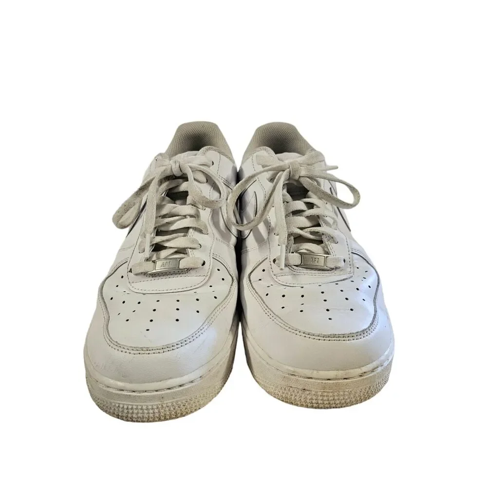 Nike Air‎ Force 1 ‘07 Men's Shoes Triple White Size 11.5 Low Top CW2288-111